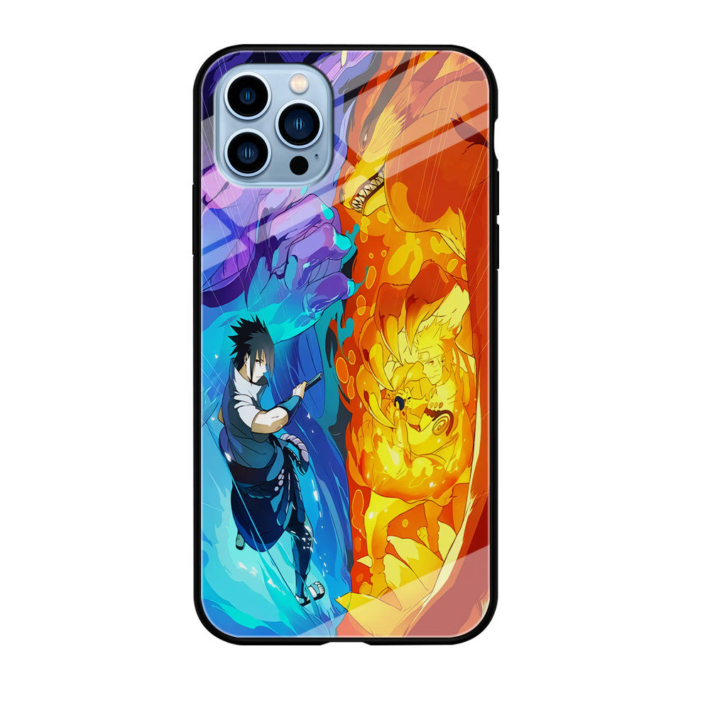 Naruto VS Sasuke Great fight iPhone 12 Pro Case