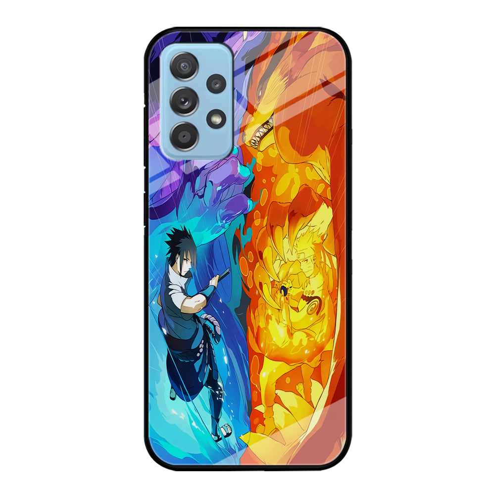 Naruto VS Sasuke Great fight Samsung Galaxy A52 Case