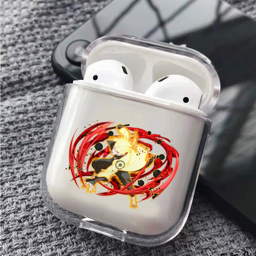 Naruto Lava Rasengan Protective Clear Case Cover For Apple Airpods