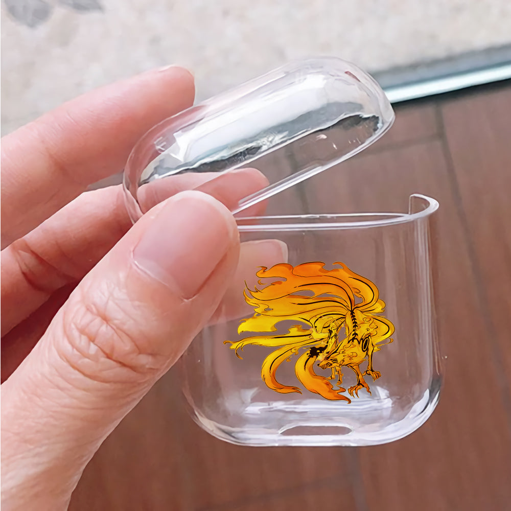Naruto and Kurama Protective Clear Case Cover For Apple Airpods