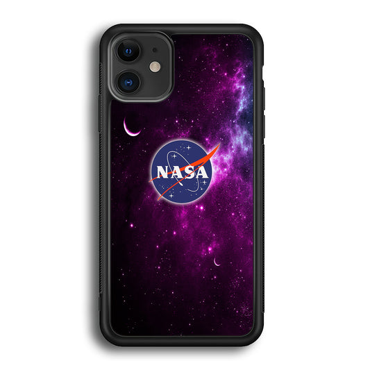 Nasa Purple Space Logo iPhone 12 Case