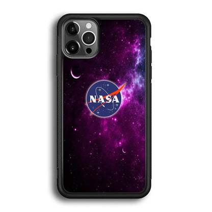 Nasa Purple Space Logo iPhone 12 Pro Case