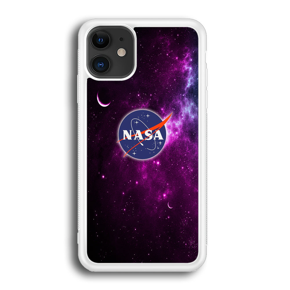 Nasa Purple Space Logo iPhone 12 Case