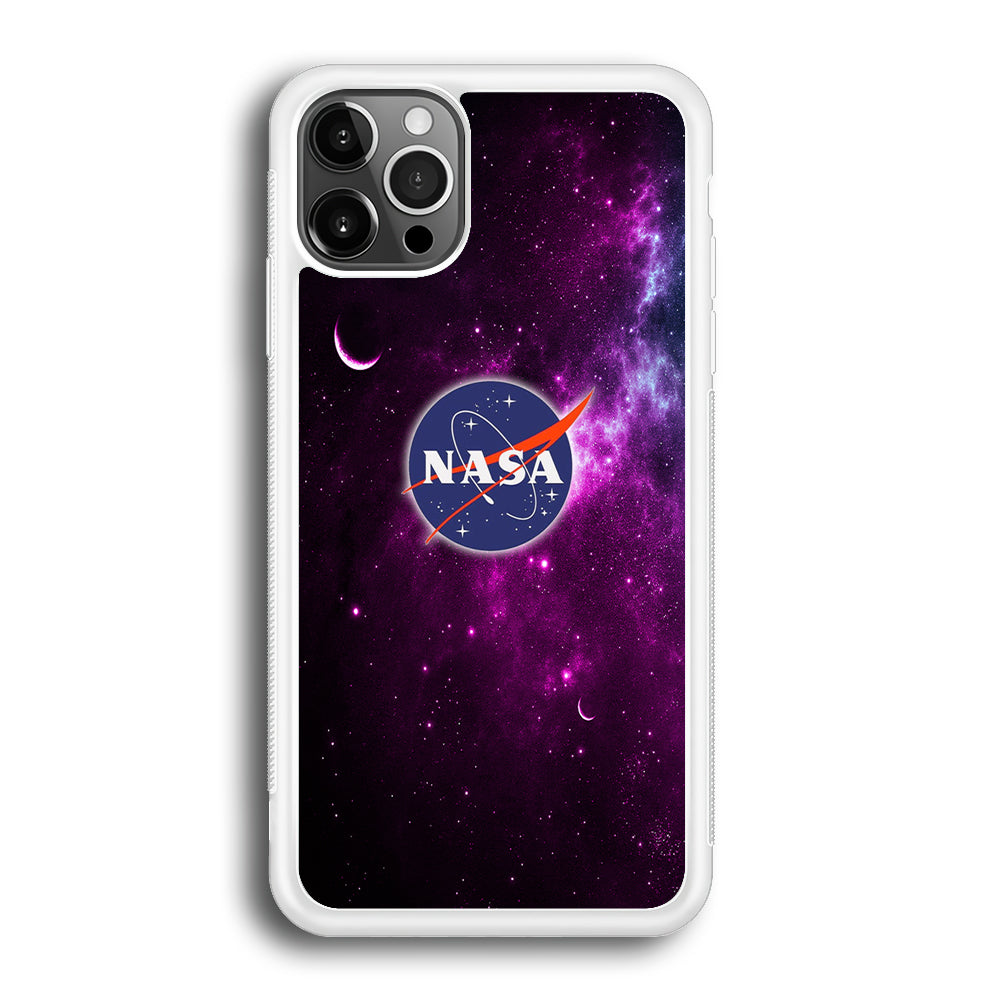 Nasa Purple Space Logo iPhone 12 Pro Case