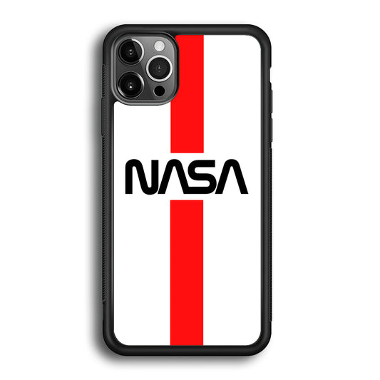 Nasa White Stripe Red iPhone 12 Pro Case