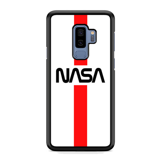 Nasa White Stripe Red Samsung Galaxy S9 Plus Case