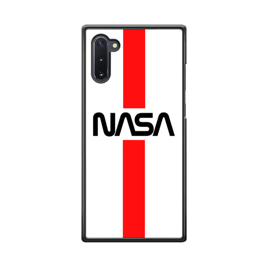 Nasa White Stripe Red Samsung Galaxy Note 10 Case