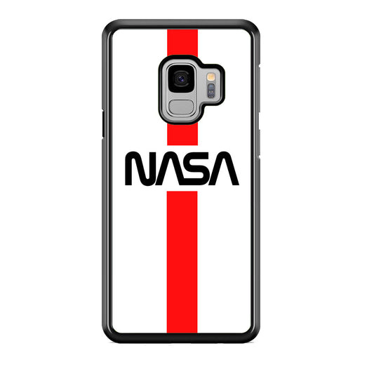 Nasa White Stripe Red Samsung Galaxy S9 Case