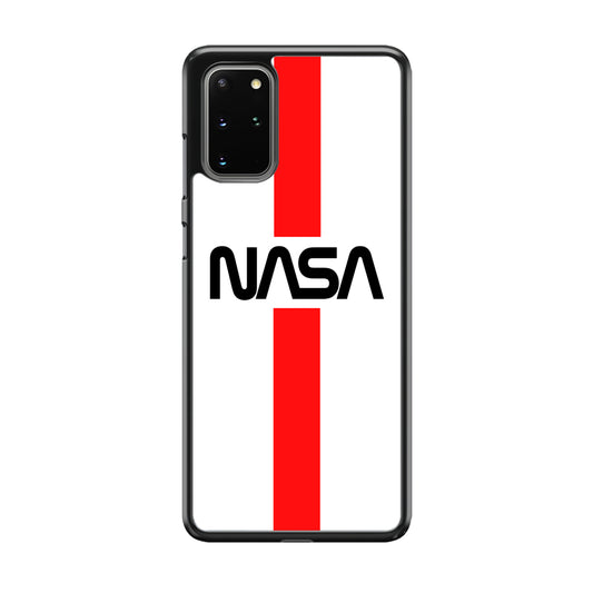Nasa White Stripe Red Samsung Galaxy S20 Plus Case