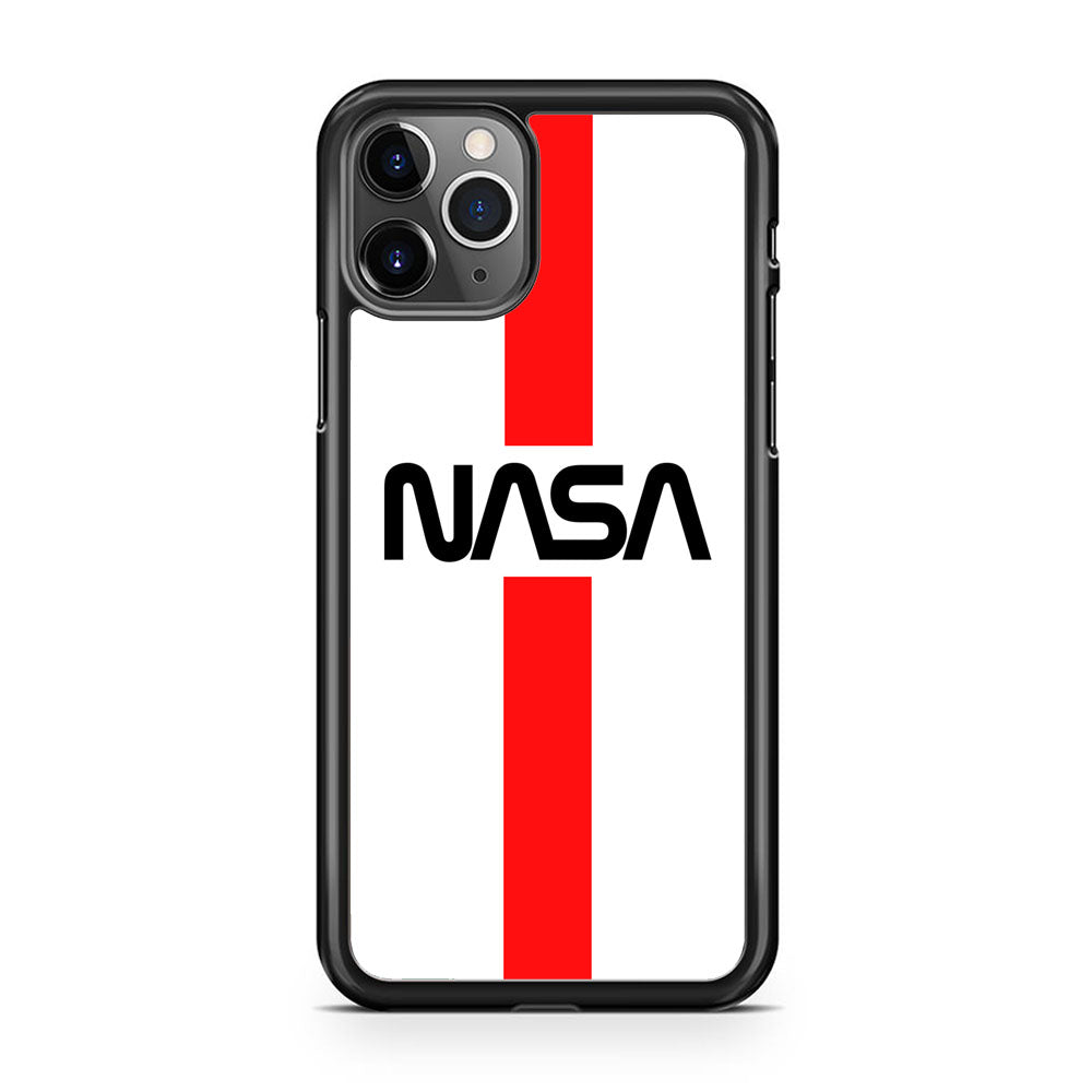 Nasa White Stripe Red iPhone 11 Pro Max Case