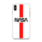 Nasa White Stripe Red iPhone Xs Case