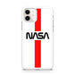 Nasa White Stripe Red iPhone 11 Case