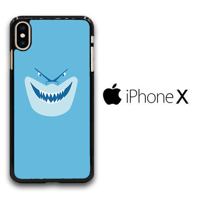 Nemo Bruce Shark Face iPhone X Case