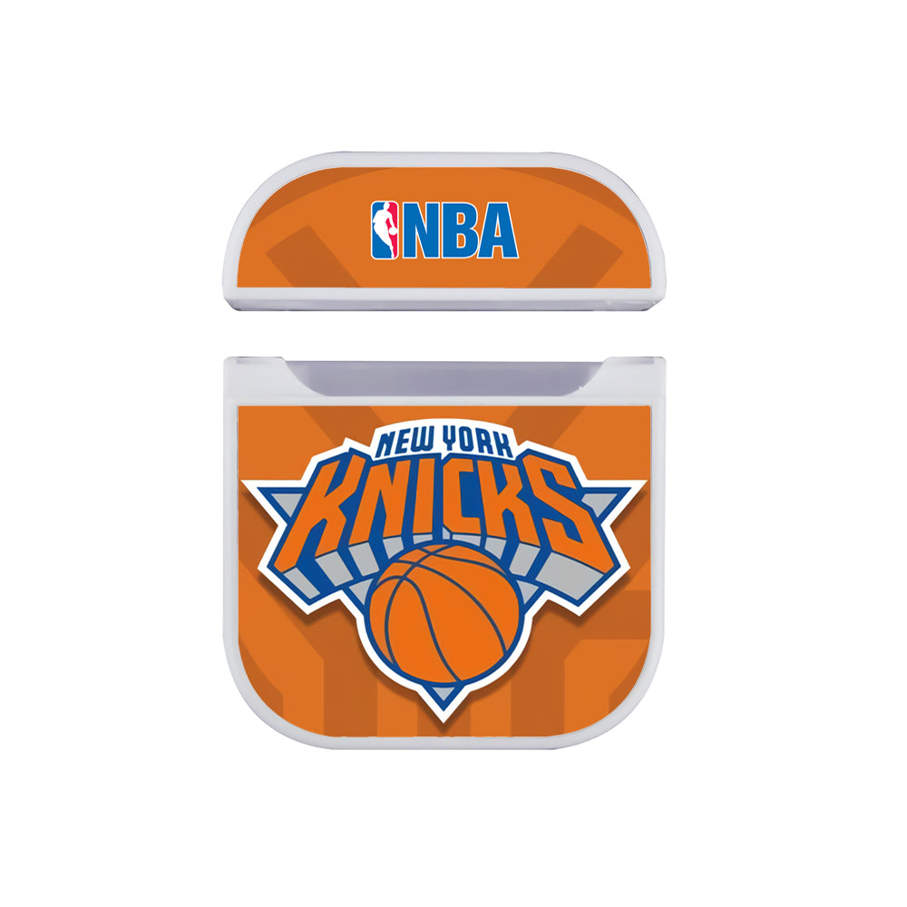New York Knicks NBA Team Hard Plastic Case Cover For Apple Airpods