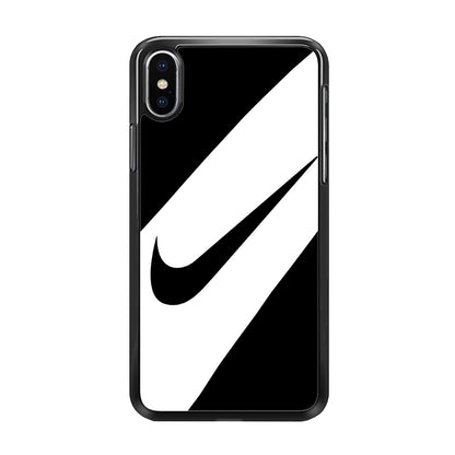 Nike Black Italic Logo iPhone X Case