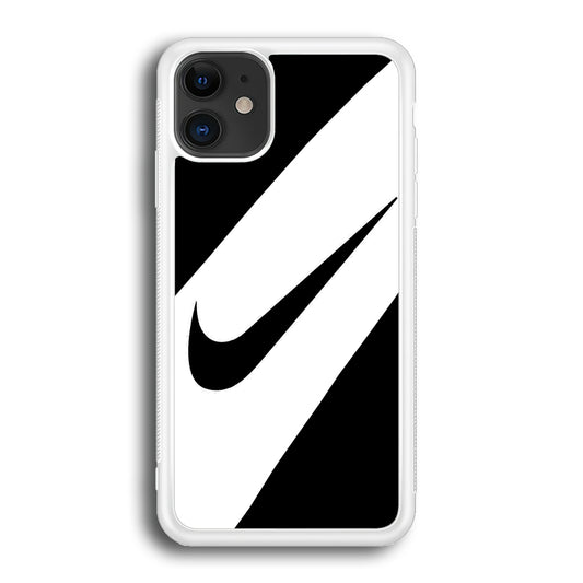 Nike Black Italic Logo iPhone 12 Case