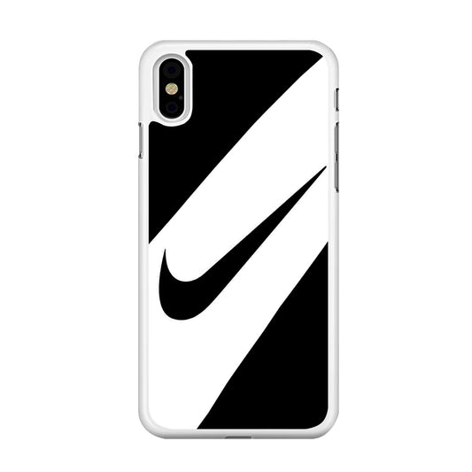 Nike Black Italic Logo iPhone X Case