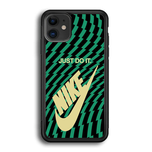 Nike Blaster Colour Green And Black iPhone 12 Case