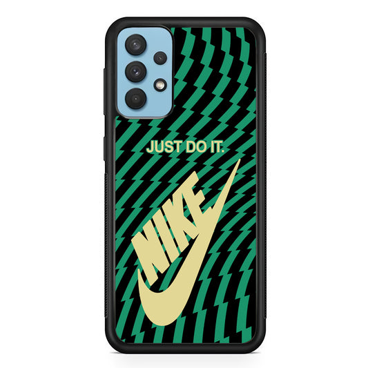 Nike Blaster Colour Green And Black Samsung Galaxy A32 Case