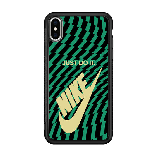 Nike Blaster Colour Green And Black iPhone XS Case