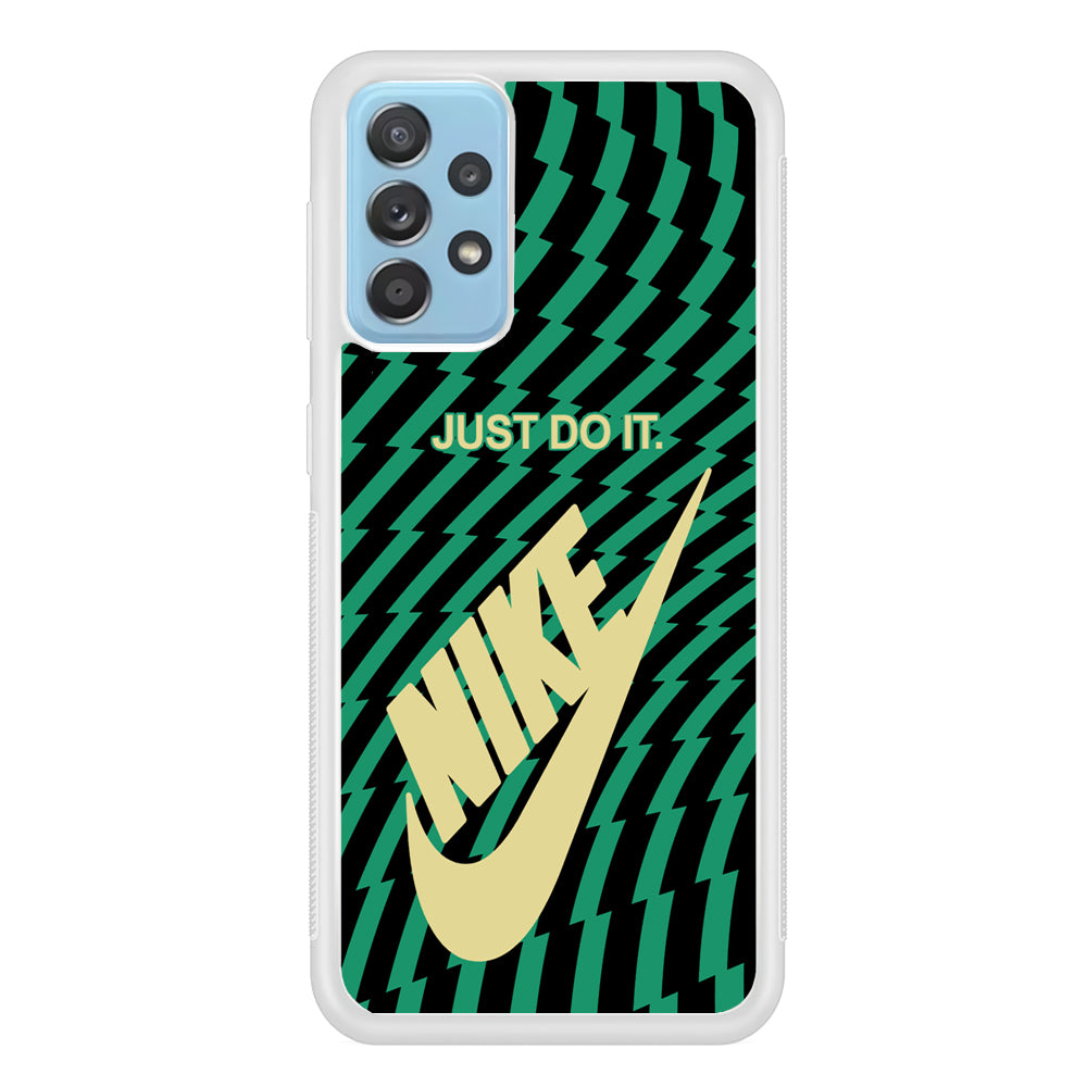 Nike Blaster Colour Green And Black Samsung Galaxy A72 Case
