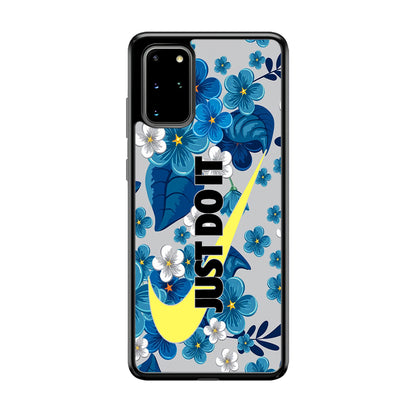 Nike Blue Flowers Just Do It Samsung Galaxy S20 Plus Case