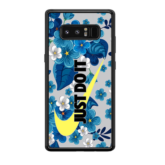 Nike Blue Flowers Just Do It Samsung Galaxy Note 8 Case