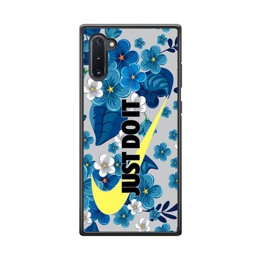 Nike Blue Flowers Just Do It Samsung Galaxy Note 10 Case