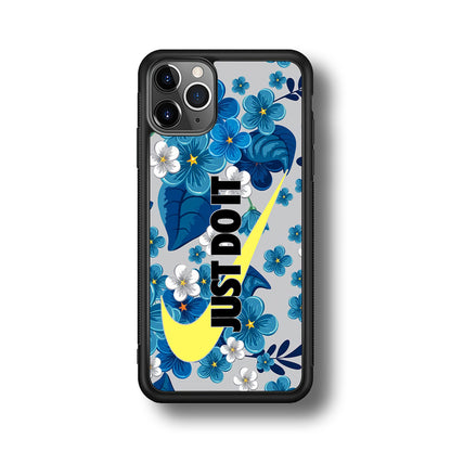 Nike Blue Flowers Just Do It iPhone 11 Pro Max Case