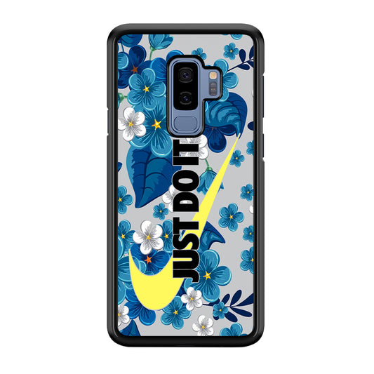 Nike Blue Flowers Just Do It Samsung Galaxy S9 Plus Case