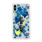 Nike Blue Flowers Just Do It iPhone XS Case