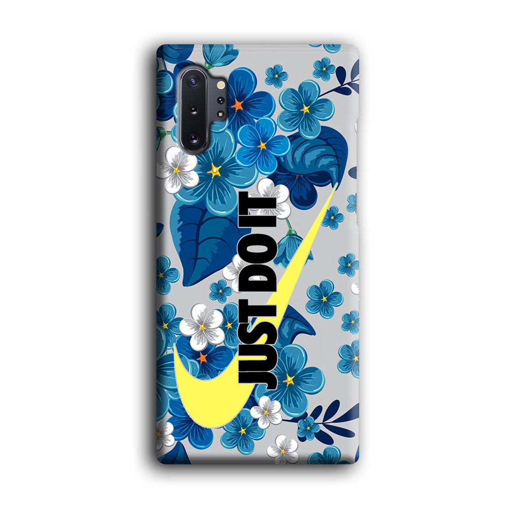 Nike Blue Flowers Just Do It Samsung Galaxy Note 10 Plus Case