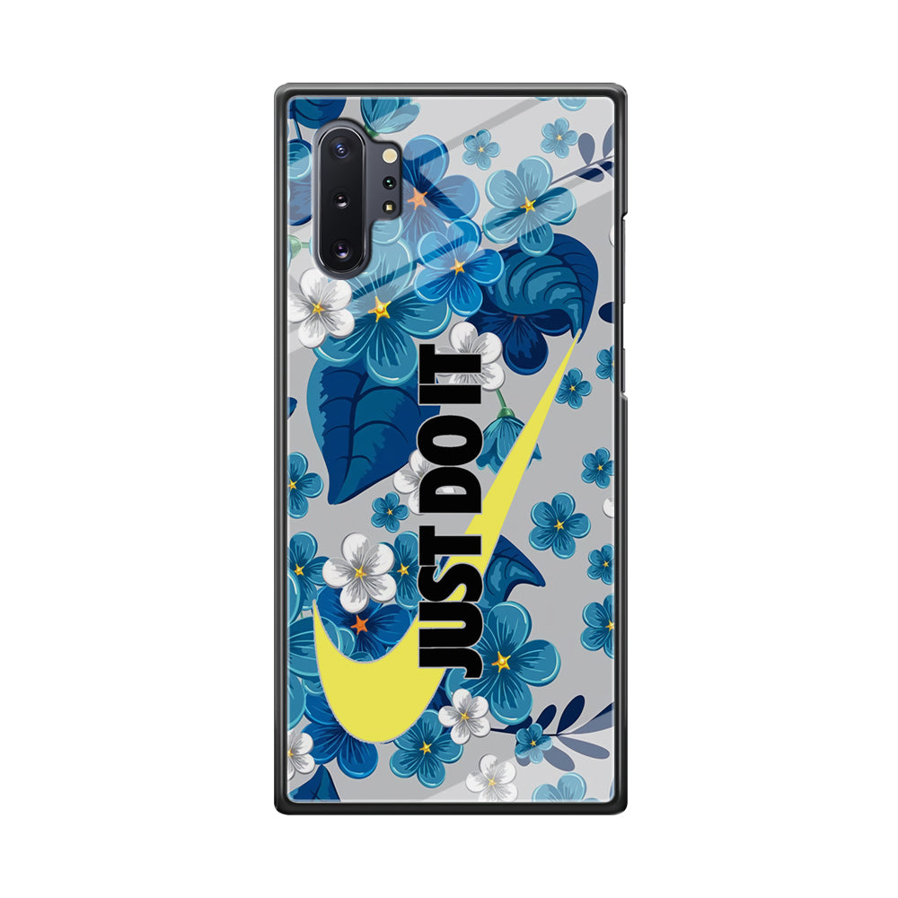 Nike Blue Flowers Just Do It Samsung Galaxy Note 10 Plus Case