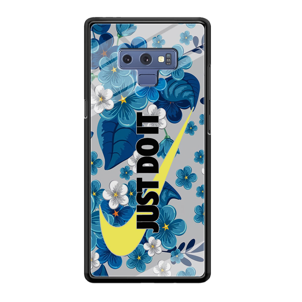 Nike Blue Flowers Just Do It Samsung Galaxy Note 9 Case