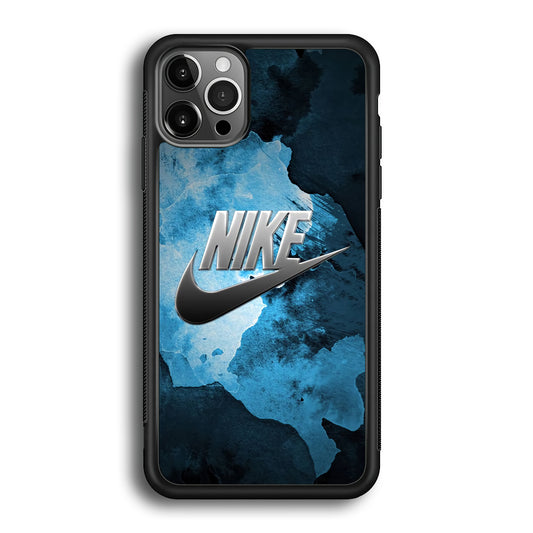 Nike Blue Marble Symbol iPhone 12 Pro Case