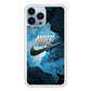 Nike Blue Marble Symbol iPhone 13 Pro Case