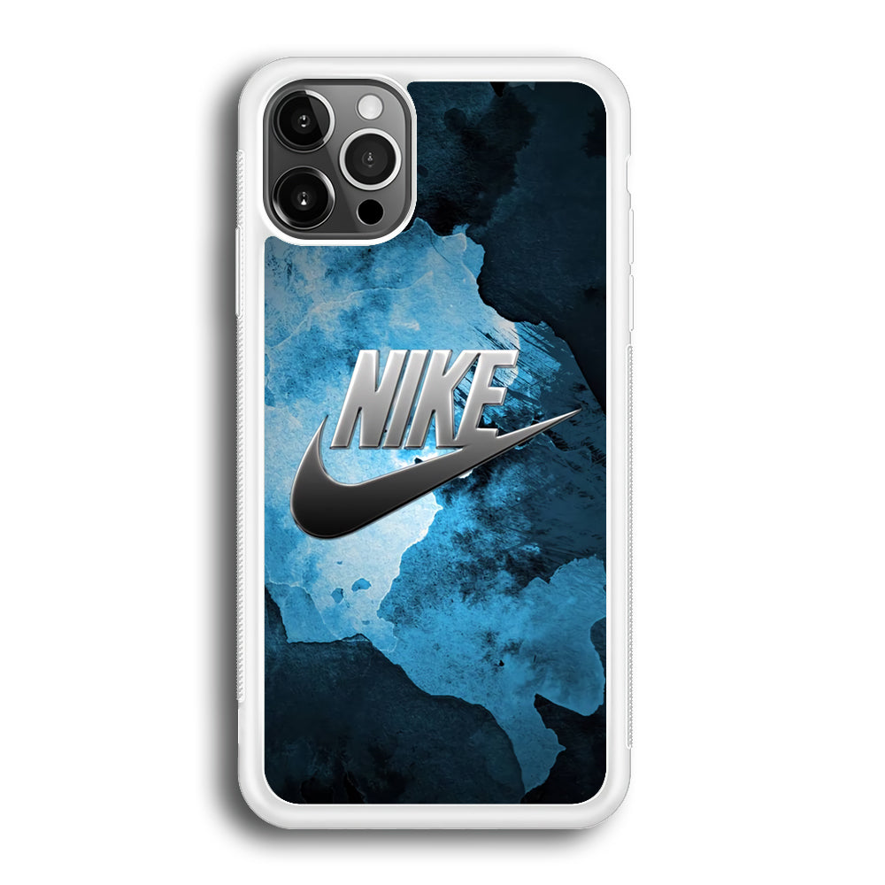 Nike Blue Marble Symbol iPhone 12 Pro Case