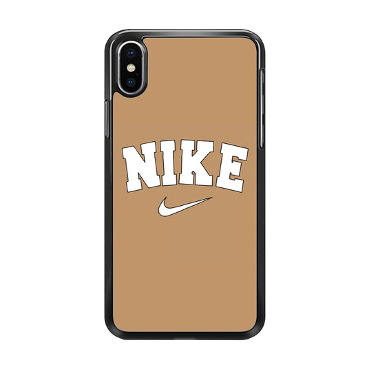 Nike Chocolate Word iPhone Xs Case