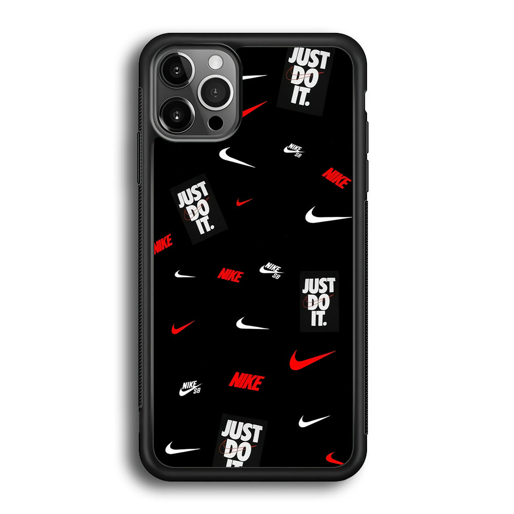 Nike Collage Of Emblem Icon iPhone 12 Pro Case