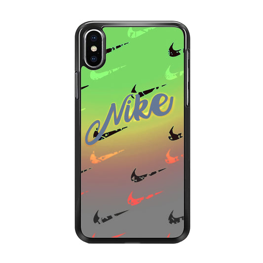 Nike Gradation Green iPhone Xs Case