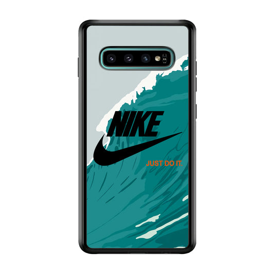 Nike Green Wave Samsung Galaxy S10 Plus Case