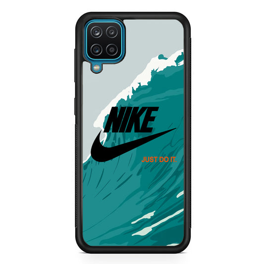 Nike Green Wave Samsung Galaxy A12 Case