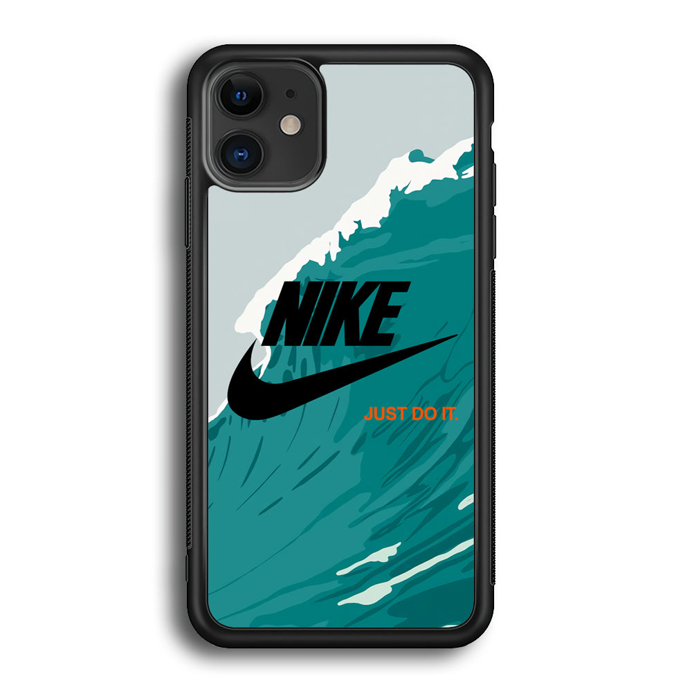 Nike Green Wave iPhone 12 Case