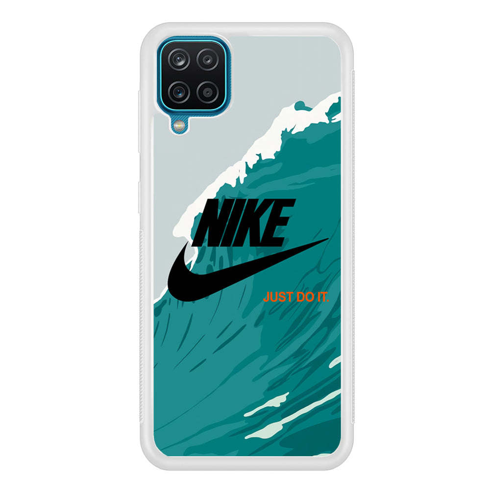 Nike Green Wave Samsung Galaxy A12 Case