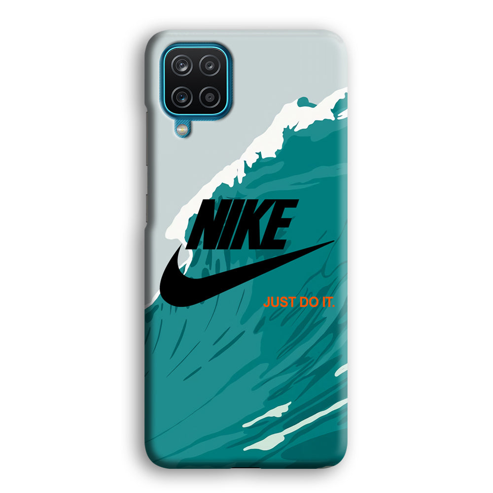 Nike Green Wave Samsung Galaxy A12 Case