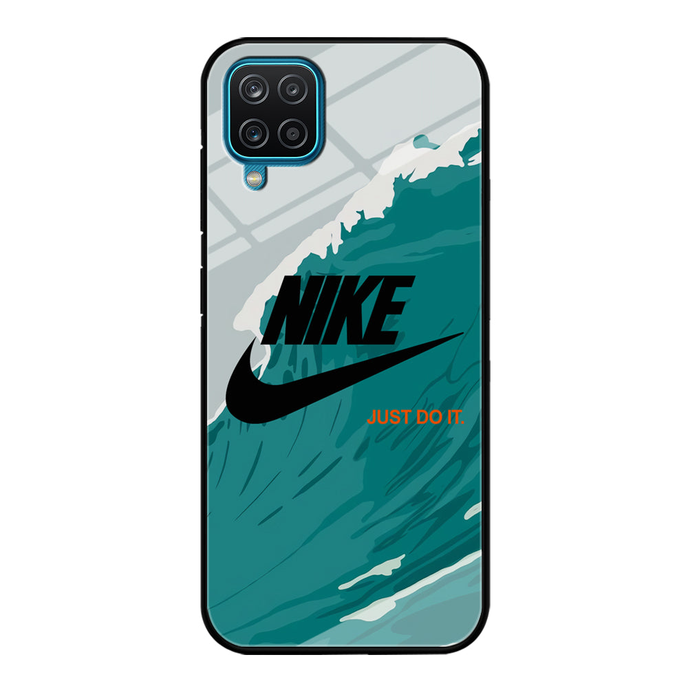 Nike Green Wave Samsung Galaxy A12 Case