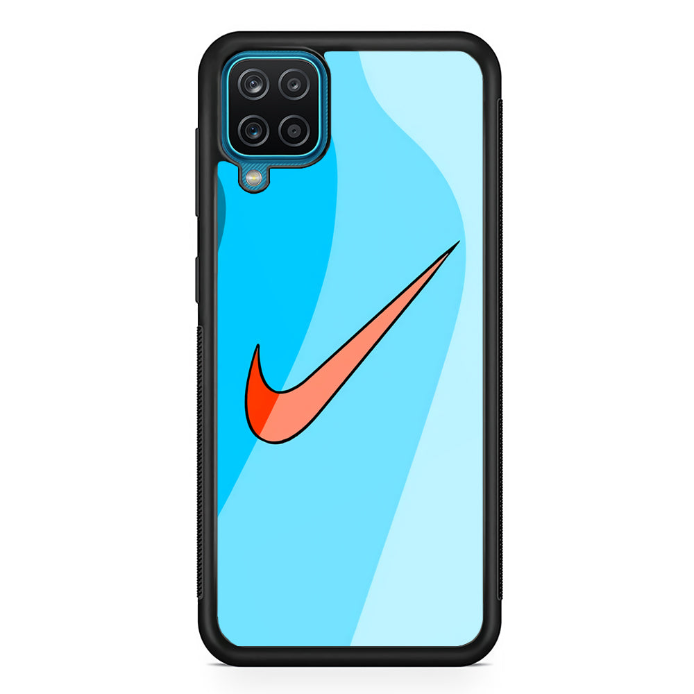 Nike Layer Blue Gradation Samsung Galaxy A12 Case