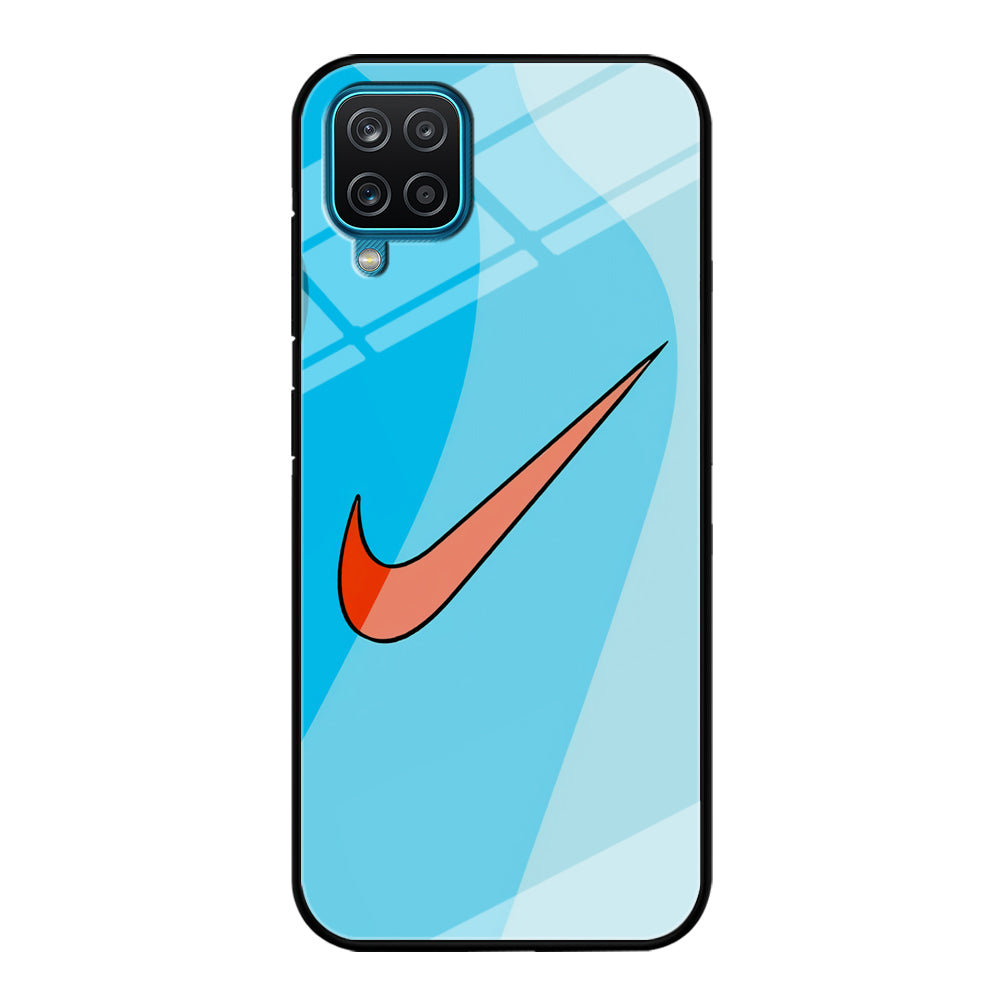 Nike Layer Blue Gradation Samsung Galaxy A12 Case