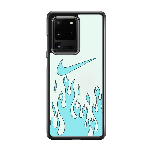 Nike Logo Fire Blue Samsung Galaxy S20 Ultra Case
