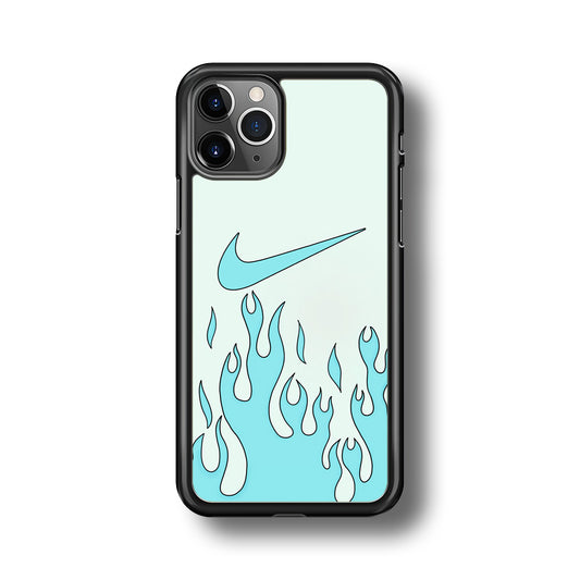 Nike Logo Fire Blue iPhone 11 Pro Case